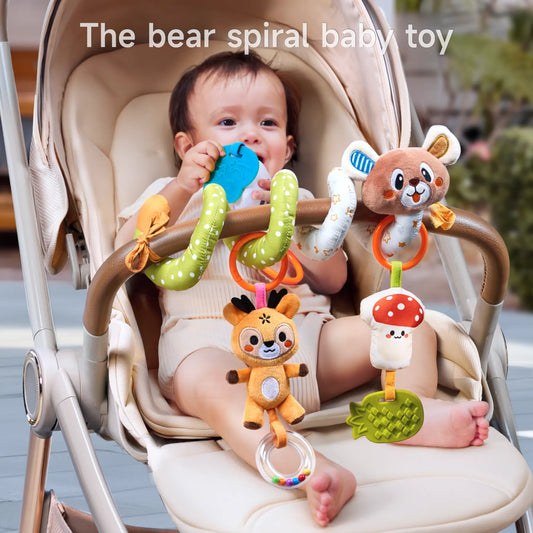 Bear Spiral Activity Toy – Sensory Development Hanging Toys