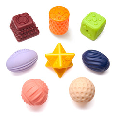 无BPA的出牙玩具 - 婴儿的软感觉球