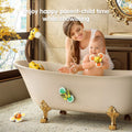 Baby giraffe shower head with spinner toys for water play