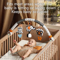 Portable baby mobile with travel activity arch for bassinet and car seat