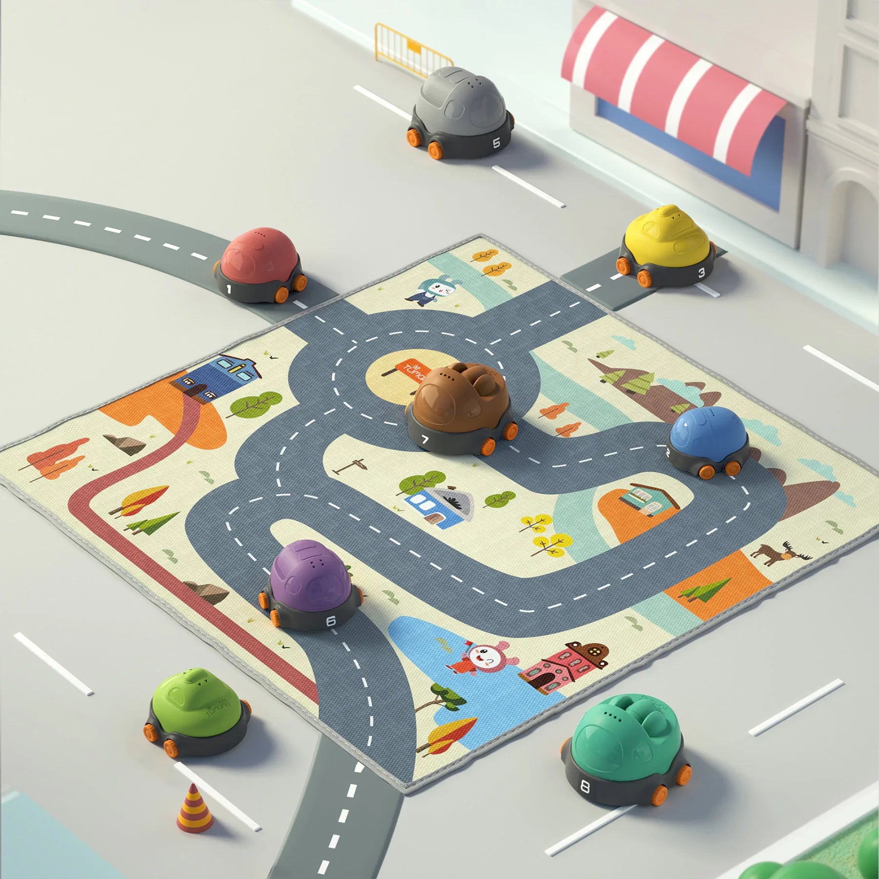 为婴儿堆叠杯玩具 - 包括Playmat