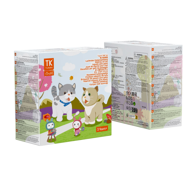 漫步和喵的现实互动玩具猫