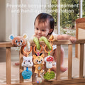Bear Spiral Activity Toy is mounted on the infant car seat