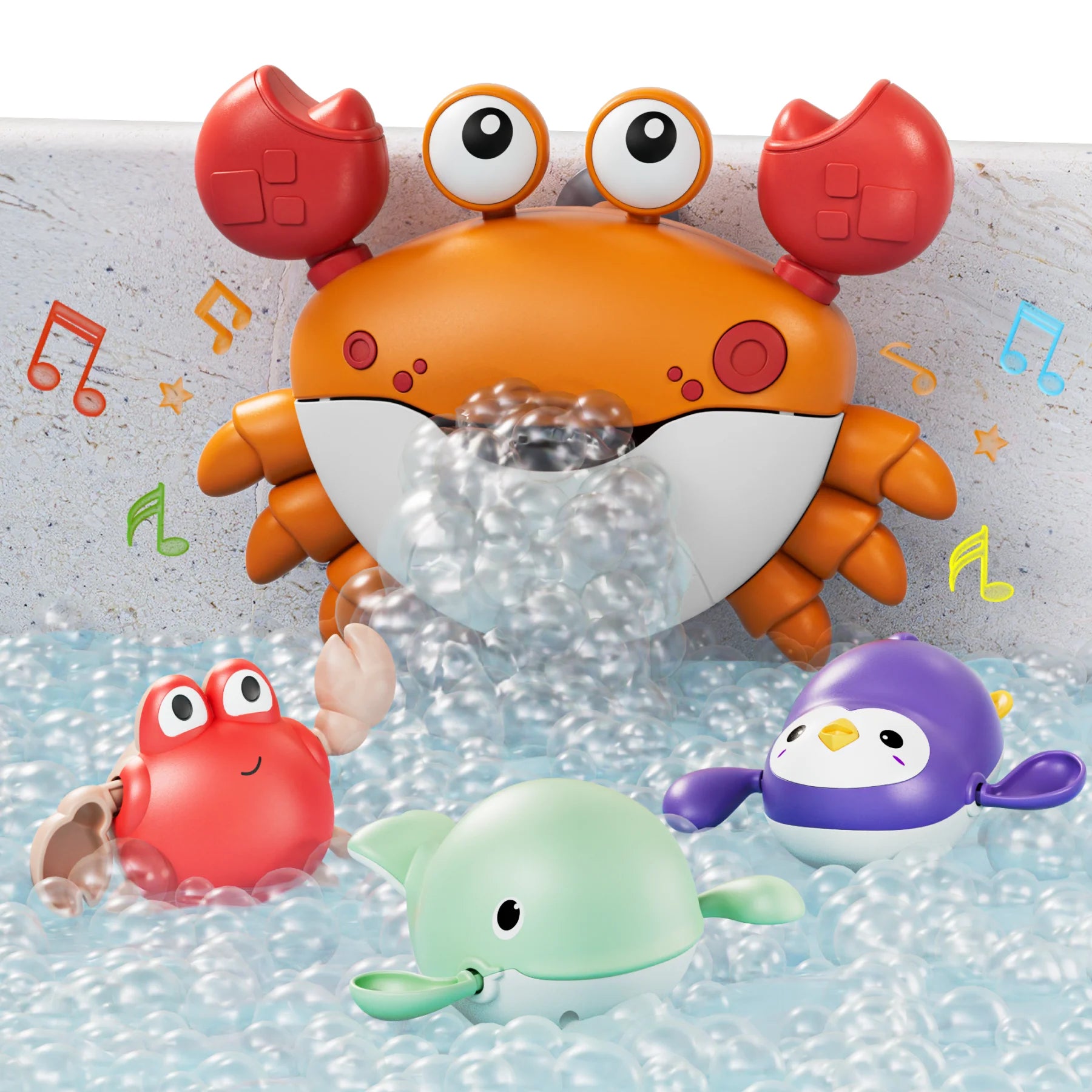 吐泡泡洗澡玩具-螃蟹