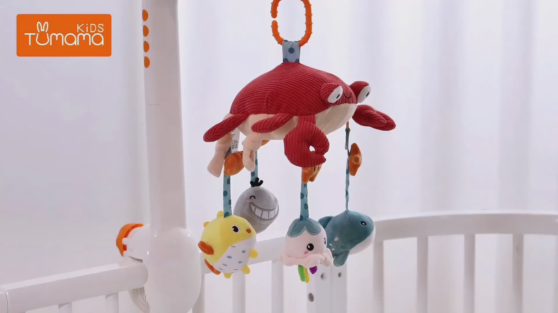 Full-display-of-Tumama's-crab-hanging-plush-toy