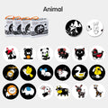 Various Animals Black and White Crinkle Book Soft Cloth Baby Book Toys